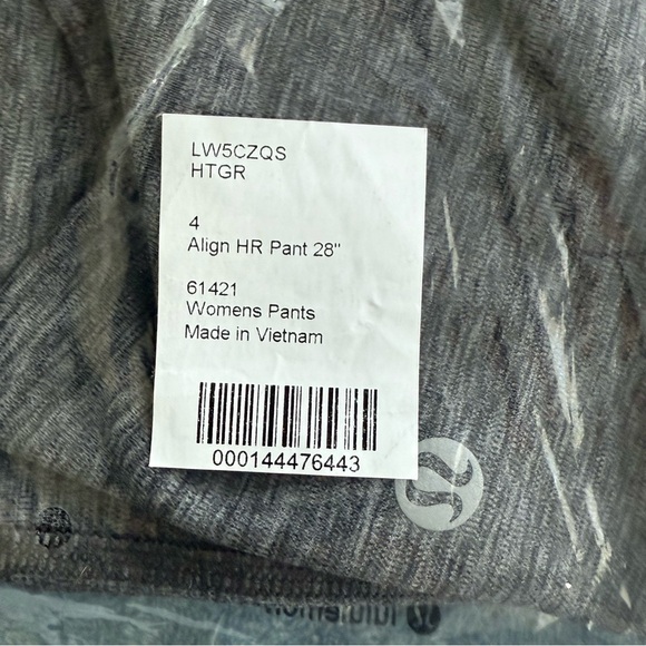 lululemon Align High Rise Leggings Pant 28" Colour Heathered Graphite Grey 4 - Picture 5 of 6